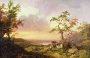 Maisema karjan ja talonpojan kanssa, n. 1781